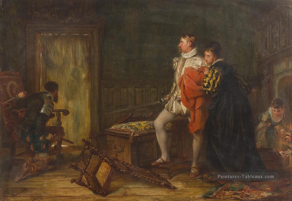 L’intrus Robert Alexander Hillingford scènes de bataille historiques Peintures à l'huile